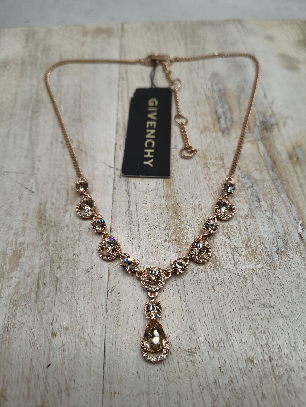 Givenchy Rose Gold-tone Stone Necklace
